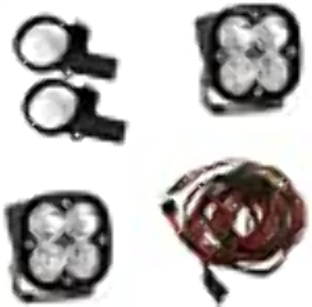 Baja Designs Squadron Pro PowerSports LED Horizontal Mount Light Kit for UTV, ATV - Universal Fit, 1.75-inch Tube Mounts