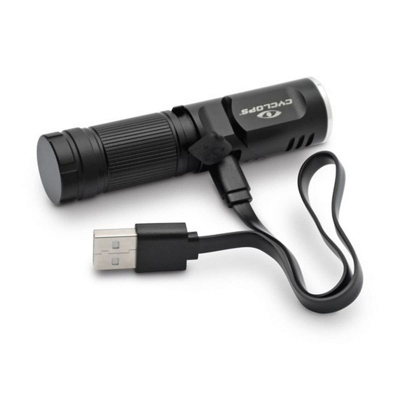 Pocket Cyclops 400 Lumens Rechargeable Flex Flashlight with Swivel Head for Camping, Hiking, Emergency