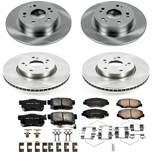 Power Stop Autospecialty Front and Rear Brake Kit-OE Replacement Brake Rotors & Ceramic Brake Pads