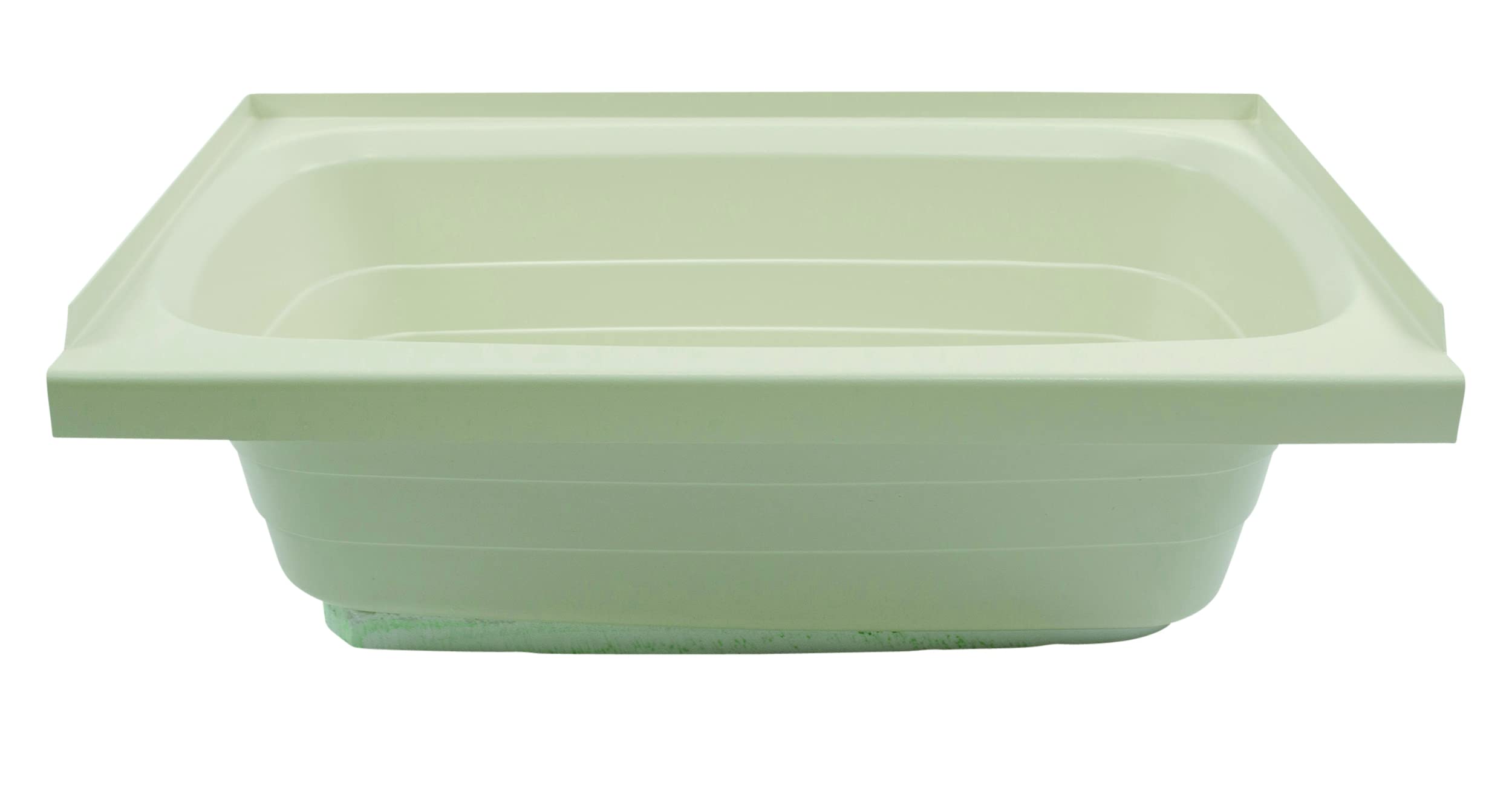 24" x 36" Lippert Replacement Parchment Bathtub with Right Drain, Scratch-Resistant ABS Acrylic for RVs, Travel Trailers, 5th Wheels, Motorhomes - P2436RHSPK