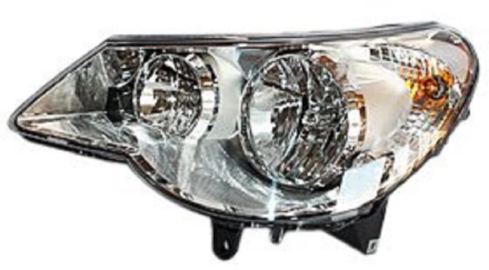 Left TYC Headlight Assembly Compatible with 2007-2010 Chrysler Sebring Conv