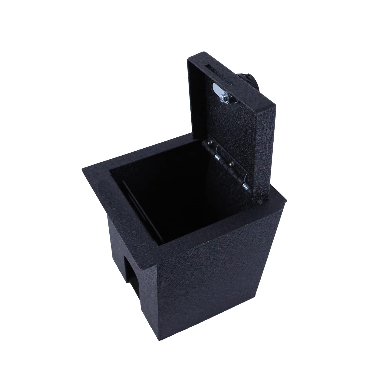 Center Console Safe Black Horse Security Lock Box, Black Gun Box Organizer, with 4 Digit Combination Resettable Lock Compatible with 2014-2021 Toyota Tundra-ASTT01
