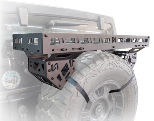 Offroad Spare Tire Storage Rack - Universal Offroad Ice Chest Carrier