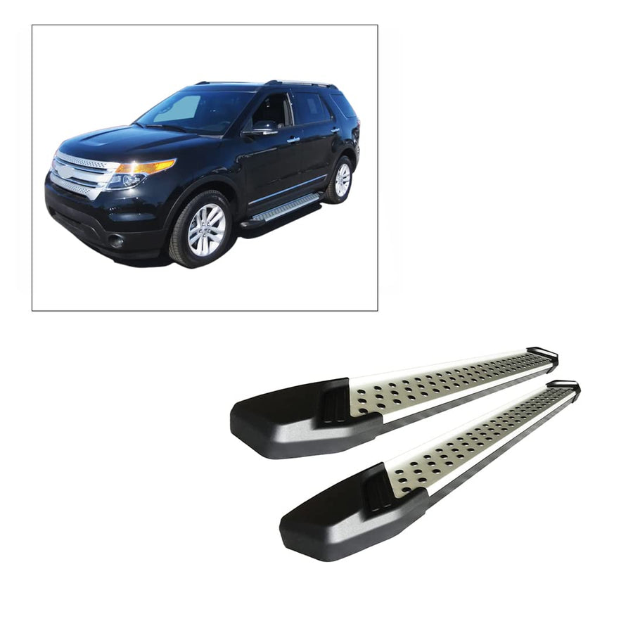 Vortex Black Horse Running Boards Aluminum Compatible with 2011-2019 Ford Explorer-VO-FREX