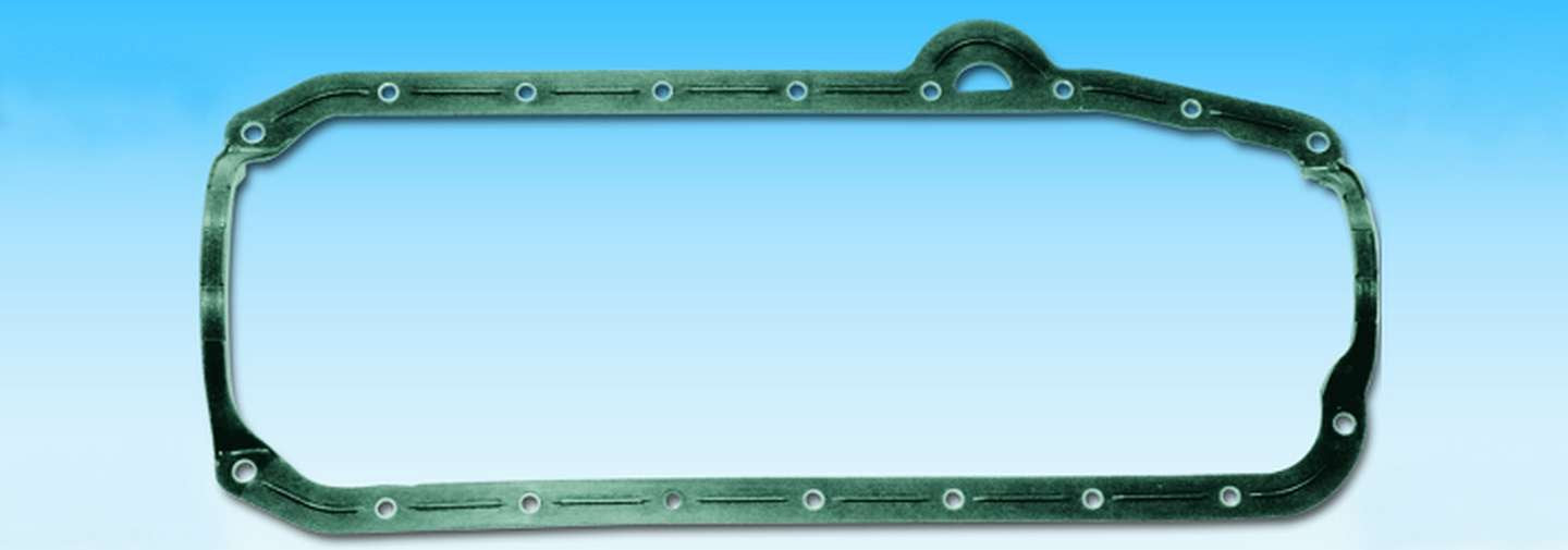 Oil Pan Gasket Milodon 41000 for Small Block Chevy 1956-1979, Black