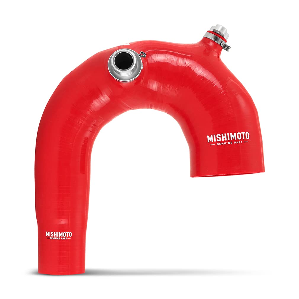 Mishimoto J-Tube Silicone Intake Compatible With Polaris RZR XP Turbo 2016+, Red