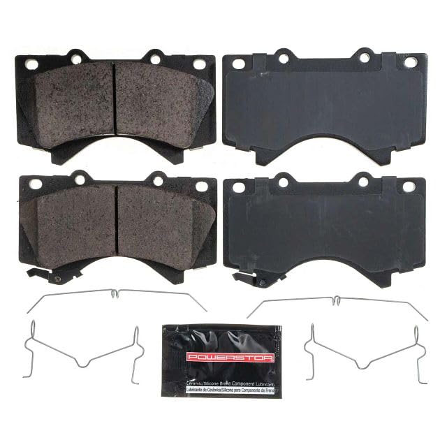 Power Stop Z23-1303 Z23 Carbon Fiber Infused Ceramic Brake Pads with Hardware For 2008-2021 Lexus LX570 | 2008-2021 Land Cruiser | 2008-2022 Sequoia | 2007-2021 Toyota Tundra