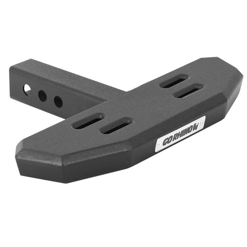 RB30 Slim Hitch Step Go Rhino | 17" Galvanized Steel, Textured Black | RB630SPC | Fits 2" Receivers