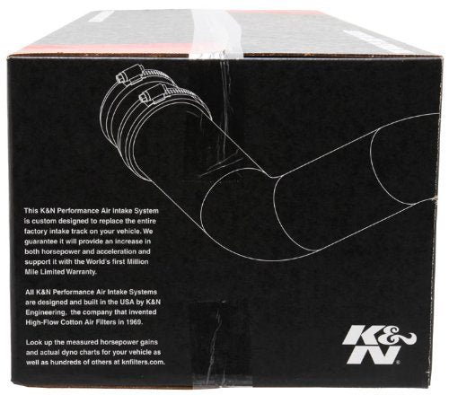 Cold Air Intake System K&N: High-Flow Air Filter, Increase Performance & Towing: Compatible with 2011-2014 FORD F150, 77-2581KP