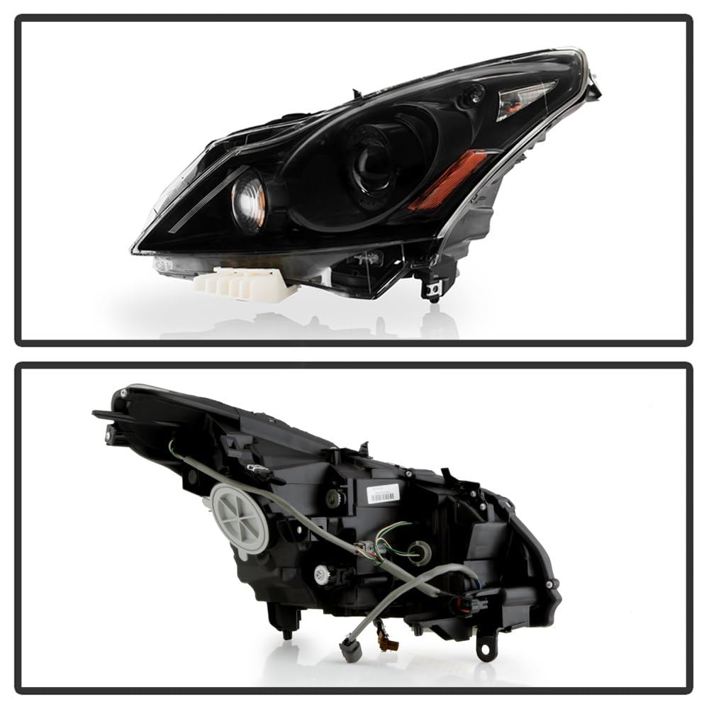 Infiniti G25/G37 10-15 Spyder (OE) Headlights - Low Beam-D2S(Included) ; High Beam-D2S(Included) ; Signal-7444NA(Included) -OE Black Set 4Dr Sedan