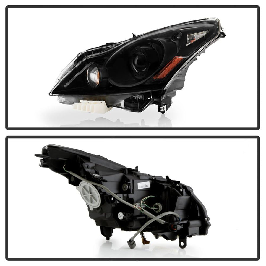 Infiniti G25/G37 10-15 Spyder (OE) Headlights - Low Beam-D2S(Included) ; High Beam-D2S(Included) ; Signal-7444NA(Included) -OE Black Set 4Dr Sedan