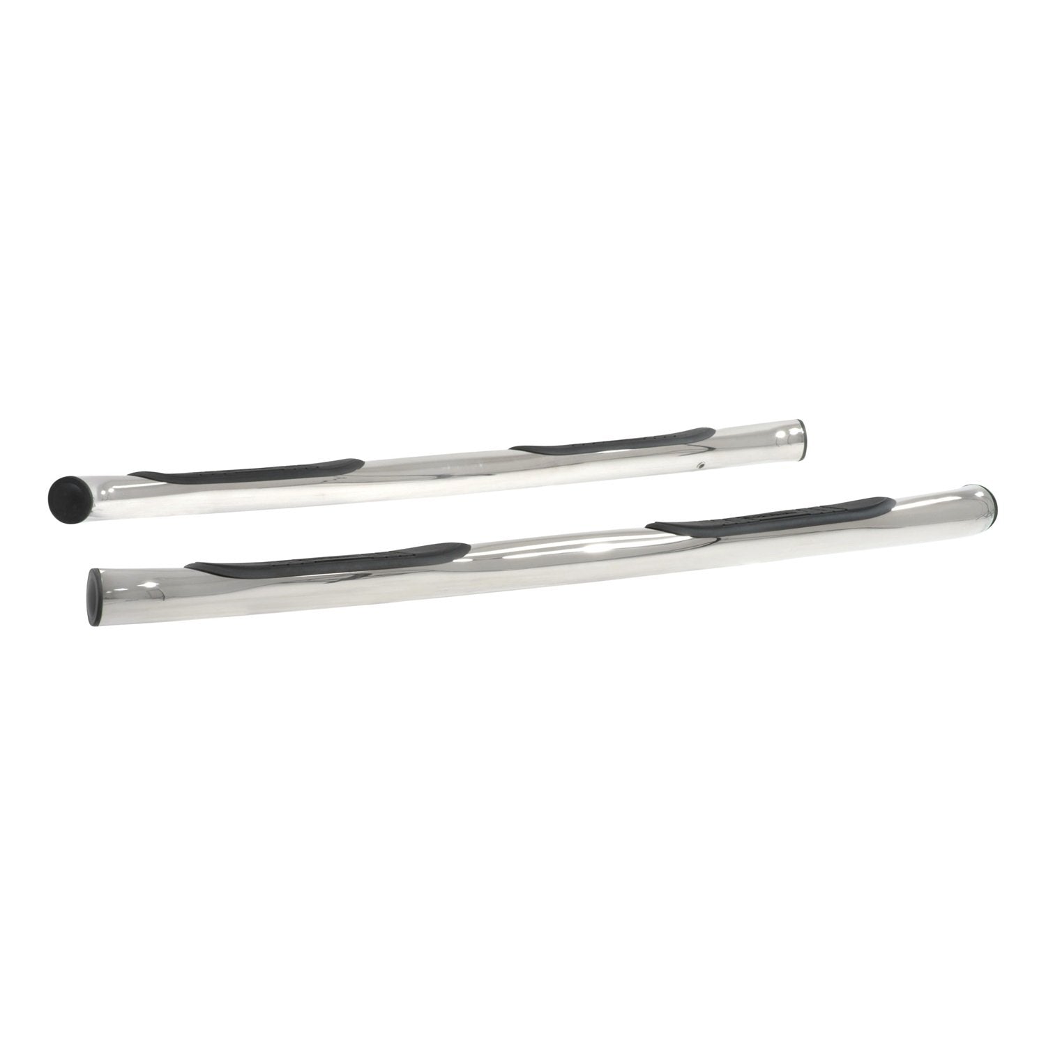 3-Inch Round Polished Stainless Steel ARIES Nerf Bars, No-Drill, Fits Select Jeep Liberty
