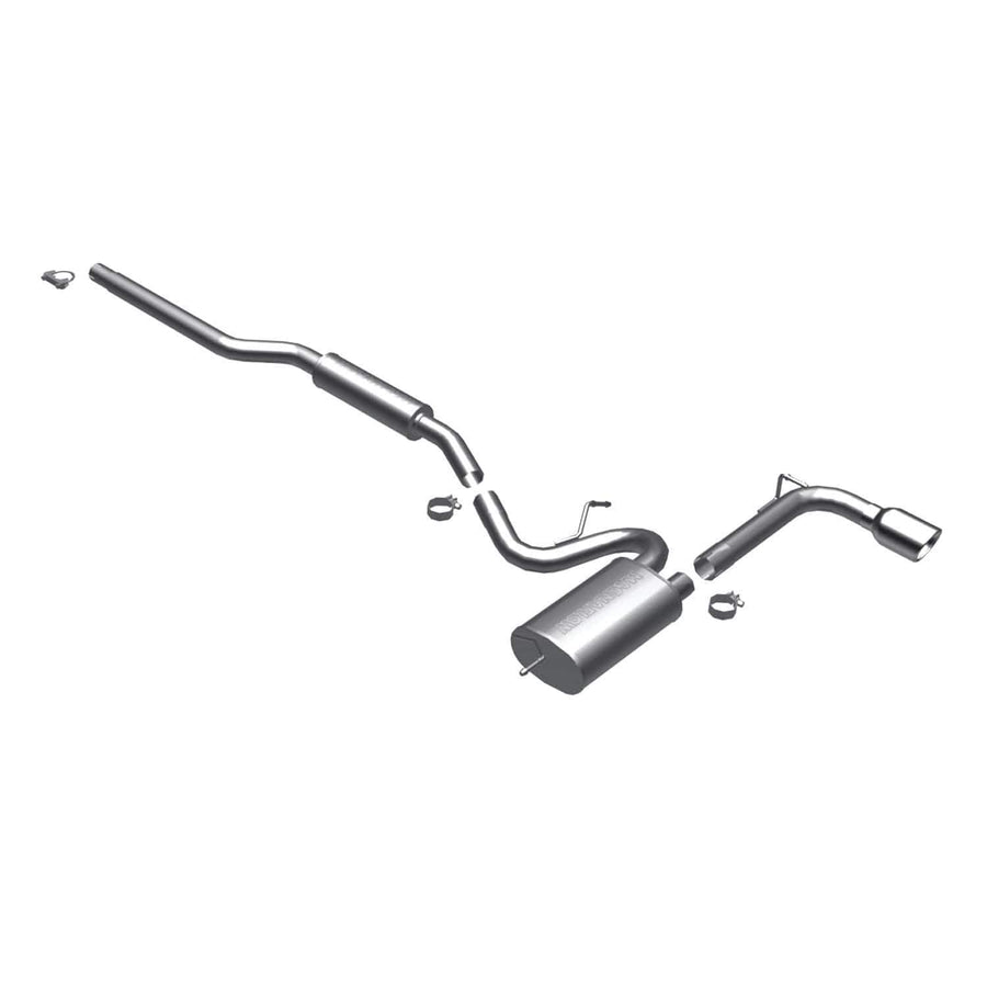 Performance Exhaust System MagnaFlow 16822: Cat-Back, Street Series, Compatible with 2008-2011 Mitsubishi Lancer