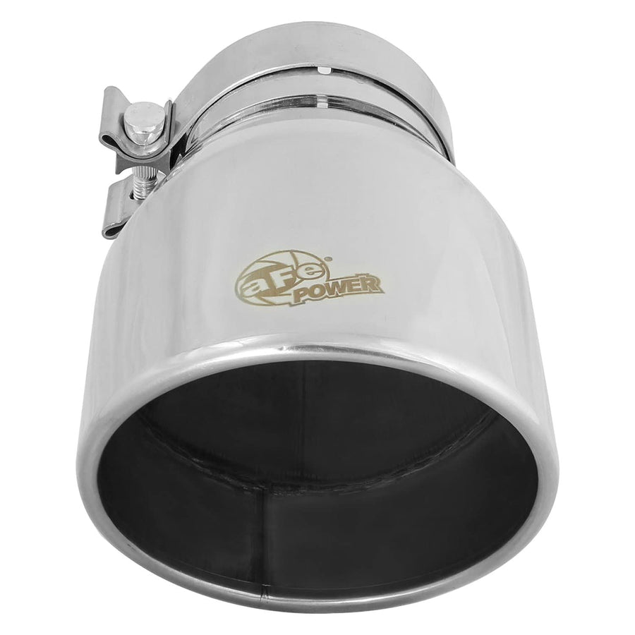 MACH Force-XP aFe Power 4" Inlet x 6" Outlet x 9" Length Polished Stainless Steel Bolt-On Tip
