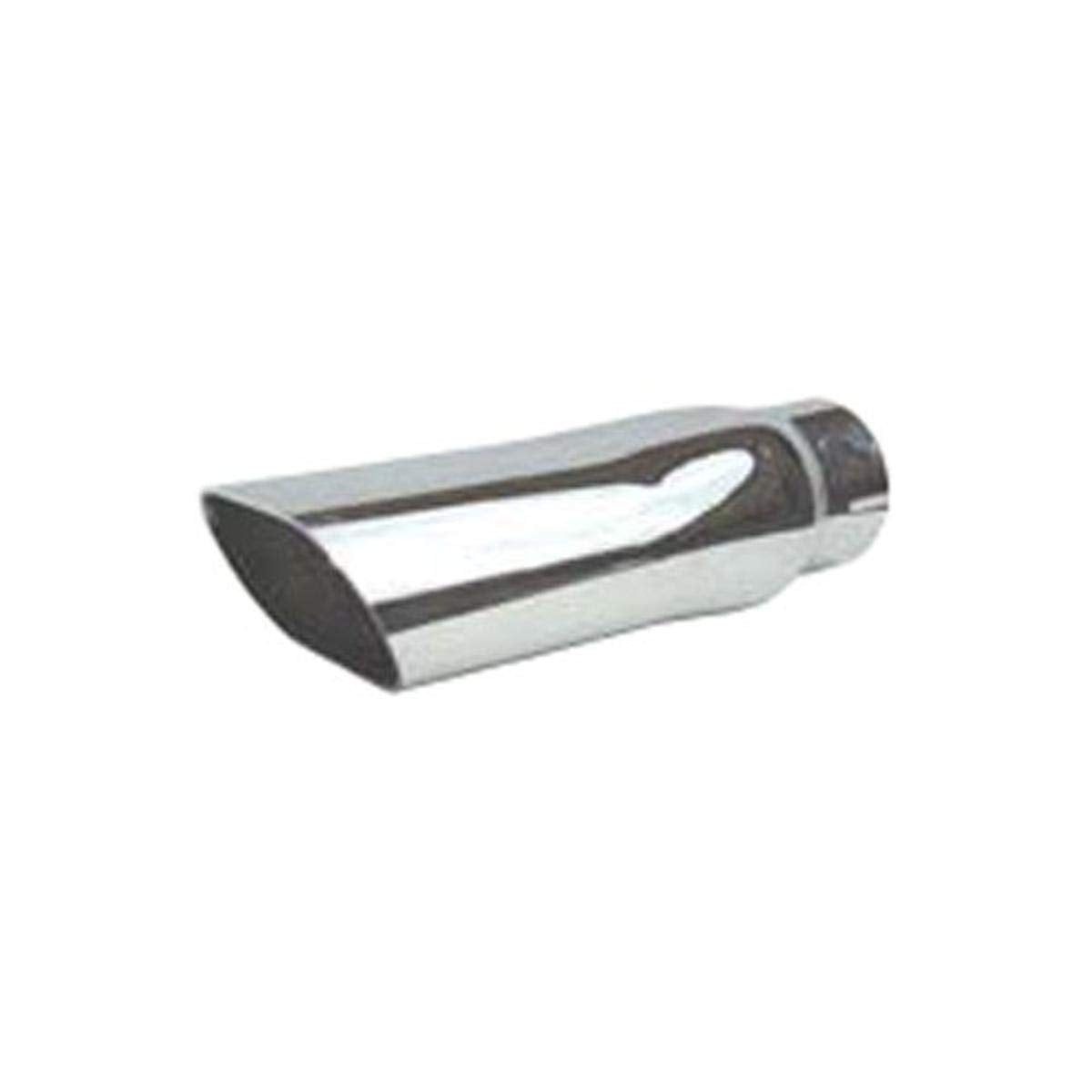 Pypes Exhaust 3" Inlet/Outlet Polished Stainless Steel Slip Fit Slant Cut Exhaust Tip for Chevrolet Chevelle-Pair