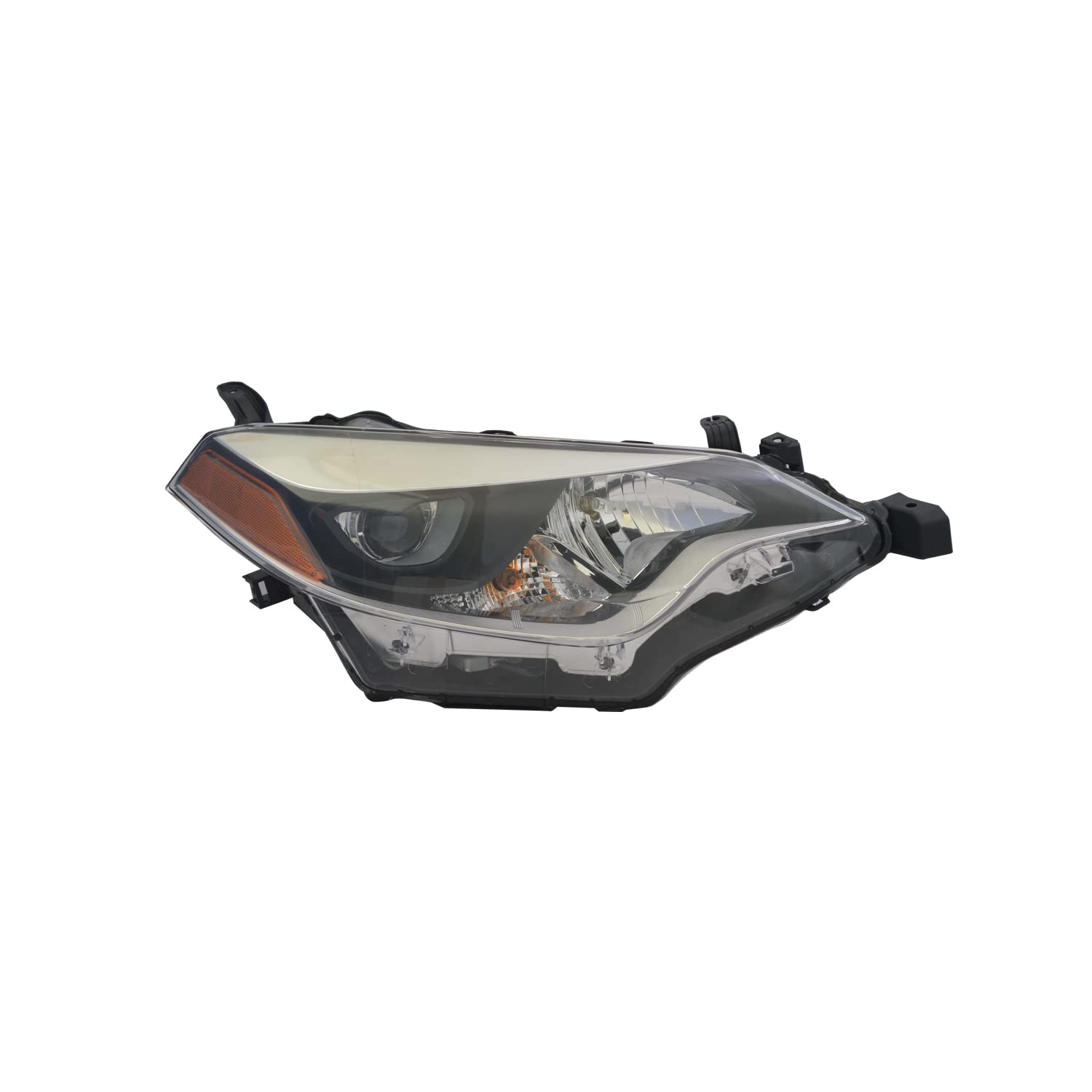 Right TYC Headlight Assembly Compatible with 2014-2016 Toyota Corolla