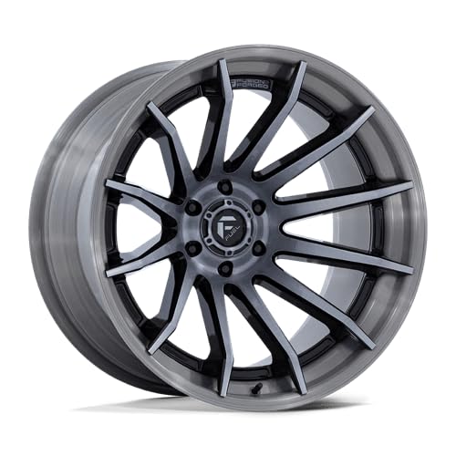 FUEL OFF-ROAD 22X12 FC403 BURN 6X135 4.77-44mm GLOSS BLACK WITH BRUSHED GRAY TINT FACE & LIP - FC403BT22126344N