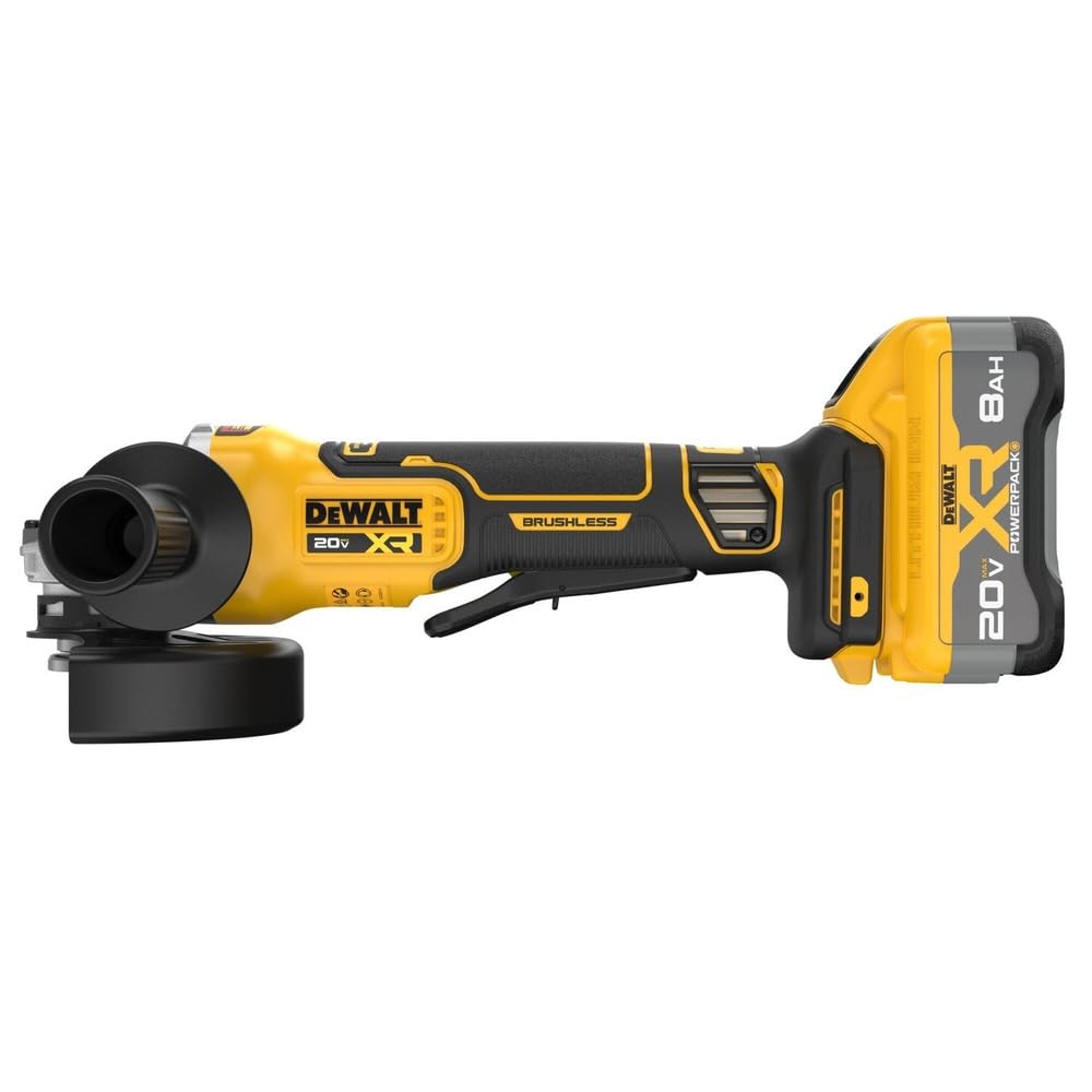 20V MAX XR DEWALT Brushless Cordless 4-1/2 in. - 5 in. Angle Grinder Kit with XR POWERPACK (DCG410WW1)