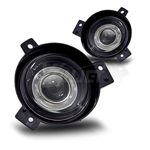Winjet Driving Halo Ring Projector Fog Lights for [2001 2002 2003 Ford Ranger] Street Series