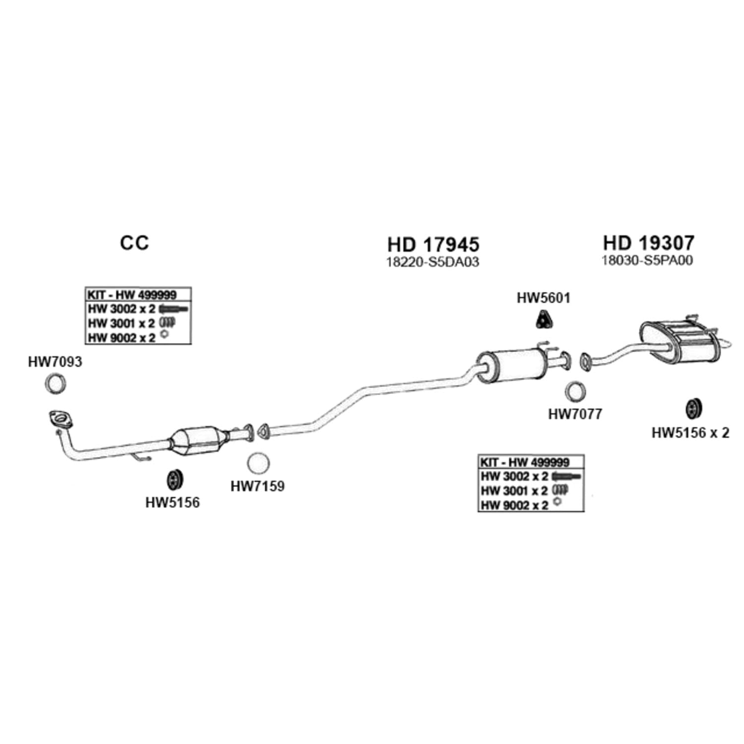 Hw7093 Ap Exhaust Products Gasket