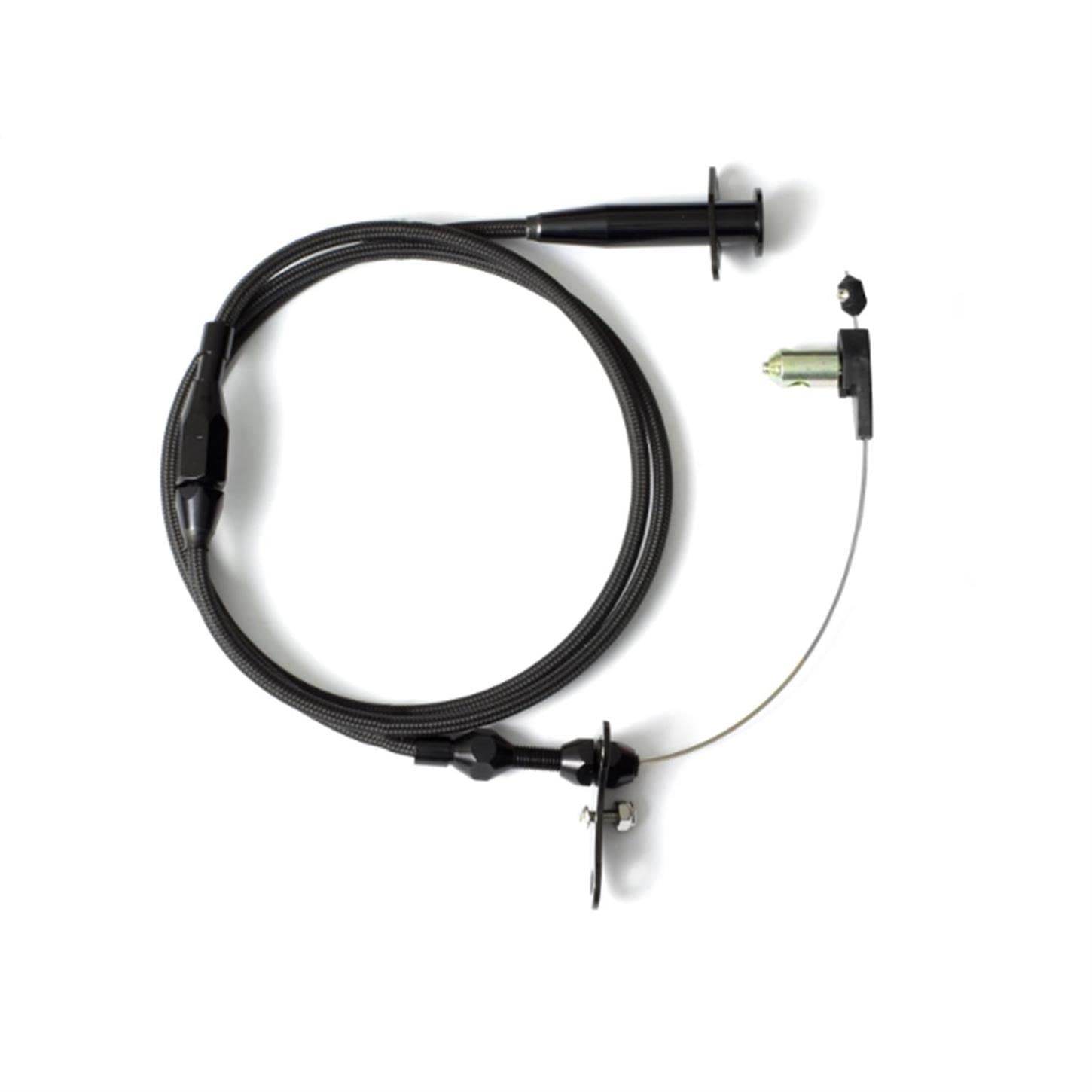Black Ss Housing Lokar XCC-1601HT with Black Aluminum Fittings Cruise Control Cable