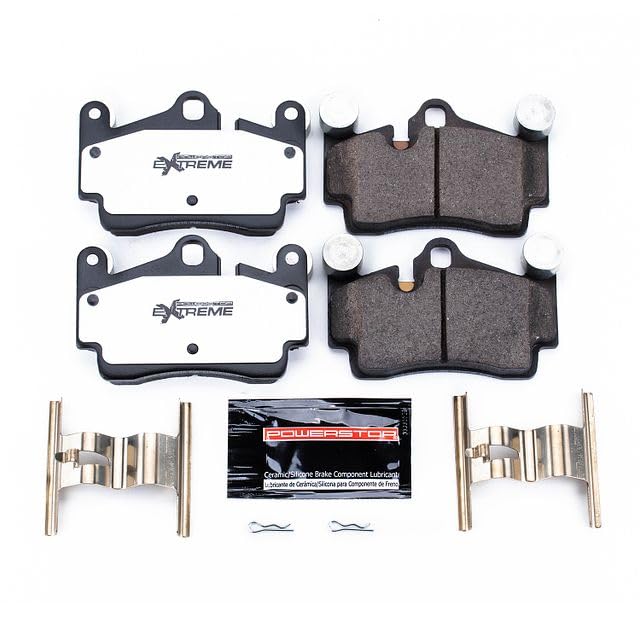 Power Stop Z26 Rear Z26-978 Carbon-Fiber Ceramic Brake Pads For Audi Q7 2007-2015, Porsche Cayenne 2003-2006, Porsche Cayenne 2008-2010, Volkswagen Touareg 2004-2010 [Model Specific]