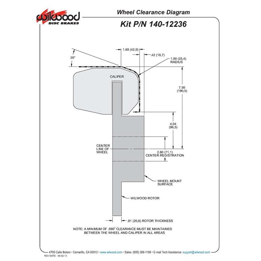P/S D154 Kit, Drilled-Red