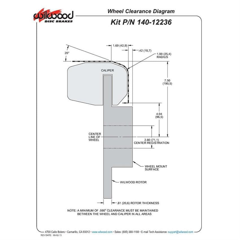 P/S D154 Kit, Drilled-Red