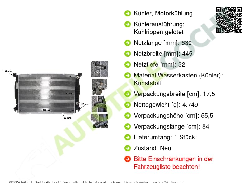 Radiator BEHR CR424000S