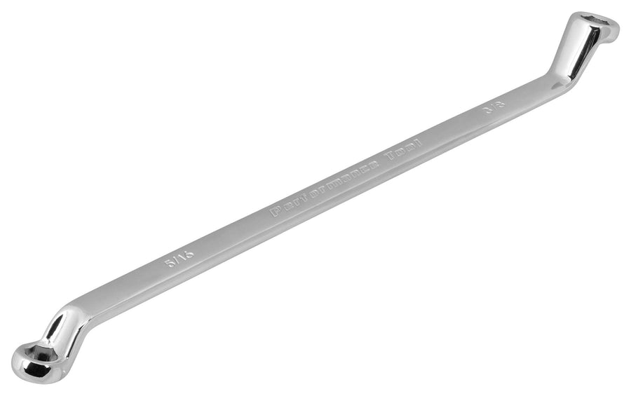 Offset Brake Bleeder Wrench Performance Tool - 5/16in. x 3/8in. Model Number W80617, Silver