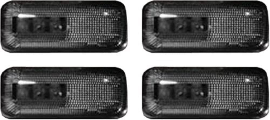 264131BK Recon LED Fender Lights 2002-2007 Dodge RAM Dually (4-Piece Set) - Smoke Lens with Black Trim