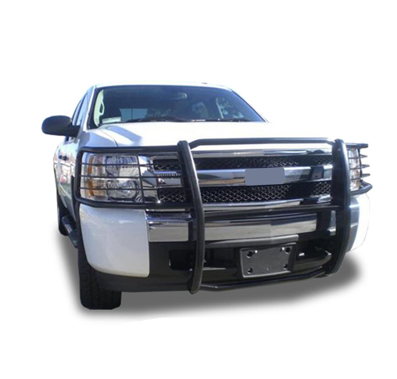 Bumper Guard Black Horse Grille brush Modular Compatible with 2007-2013 Chevrolet Silverado 1500-17A035700A2MA