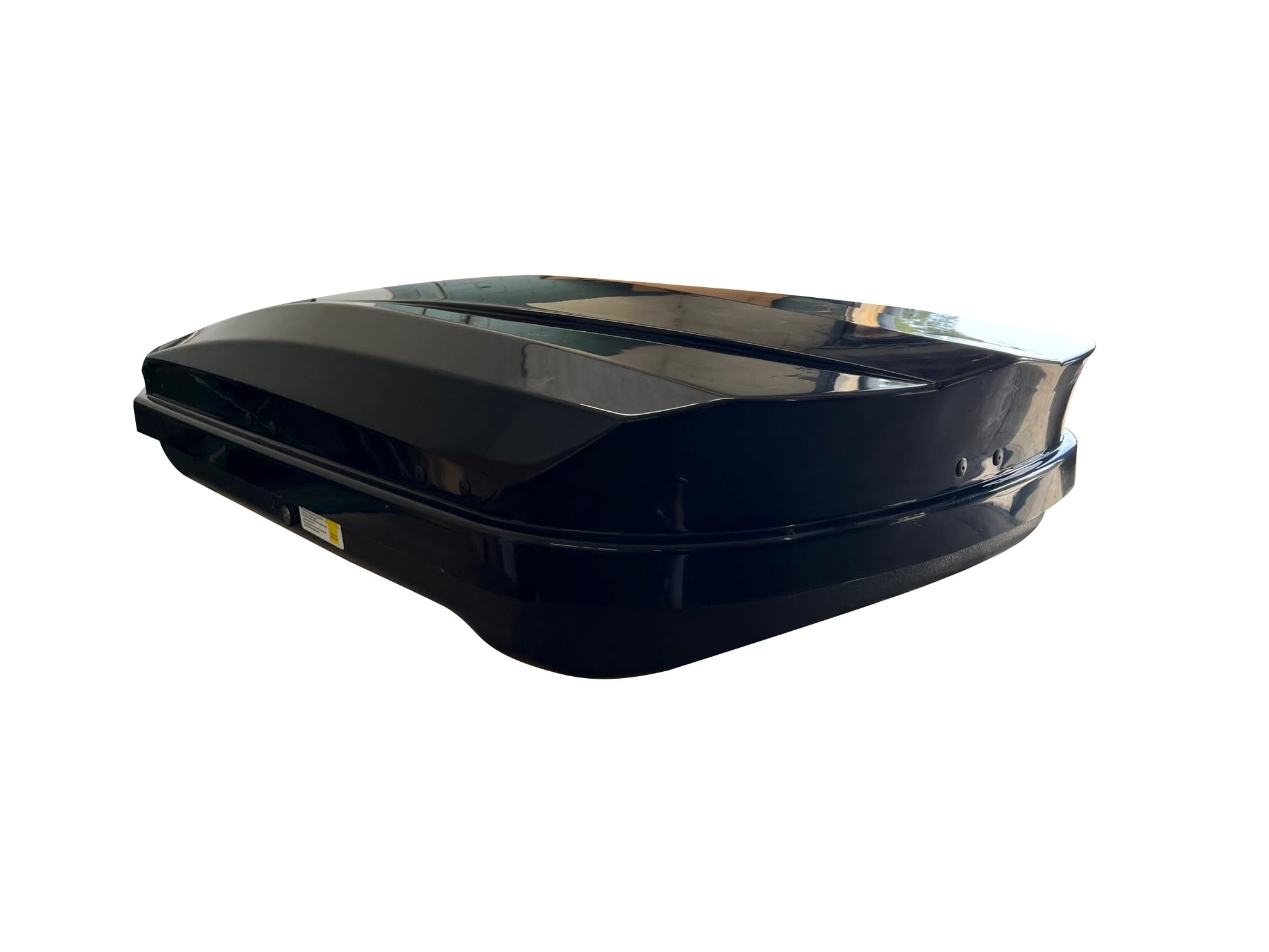 Rooftop Cargo Carrier Black Horse ABS + PMMA Hard Shell, 14 Cubic Feet Waterproof Car Roof Cargo Carrier Box w/Dual Side Opening, Security Key,165lbs Capacity,for 30" to 80" Wide Crossbar Rack