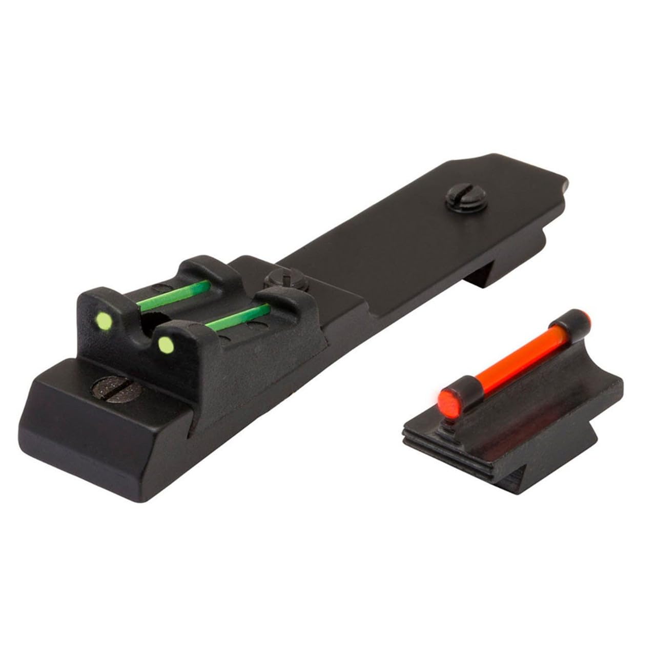 3-Dot TruGlo Replacement Red Front & Green Rear Adjustable Lever Action Fiber-Optic Sight Set, .343" - Height Front