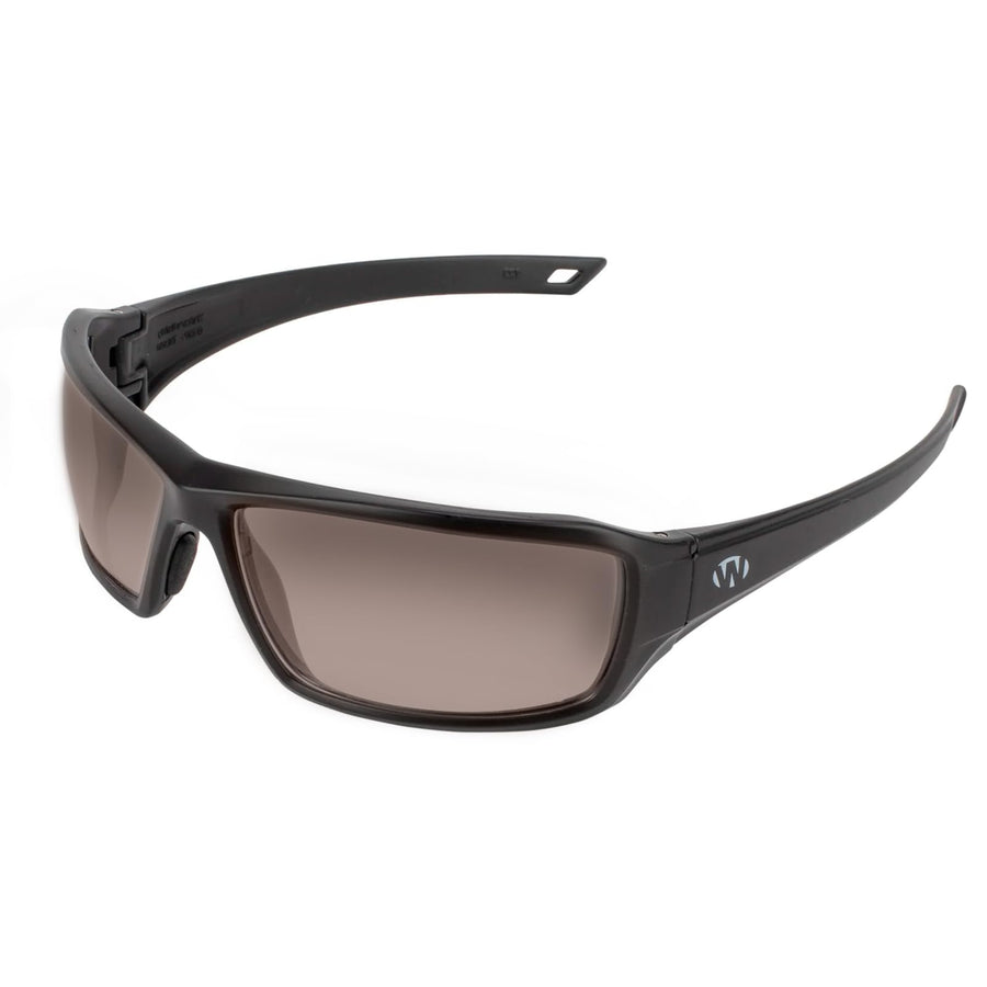 Walker's Full Frame IKON Forge Shooting Glasses | Impact-Resistant Non-Slip Frame Hunting Shooting Eyesight Protection Glasses, Microfiber Lens Cloth & Carry Case Included, Smoke
