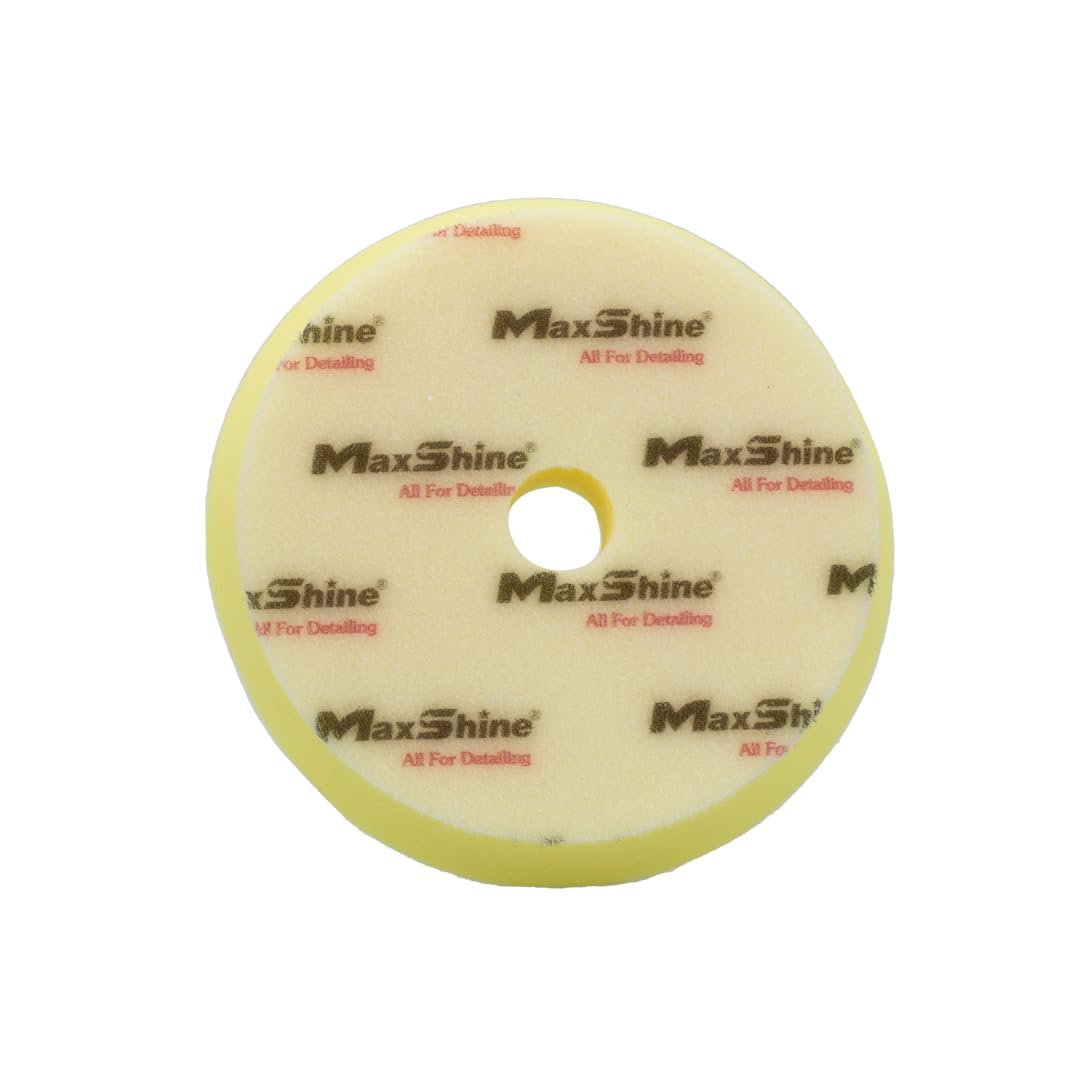 5.2" Maxshine Universal High Foam Polishing Pad with Center Hole – Removes Heavy Swirl Marks, Scratches & Oxidation – Professional Foam Pad for Car Detailing & Paint Correction