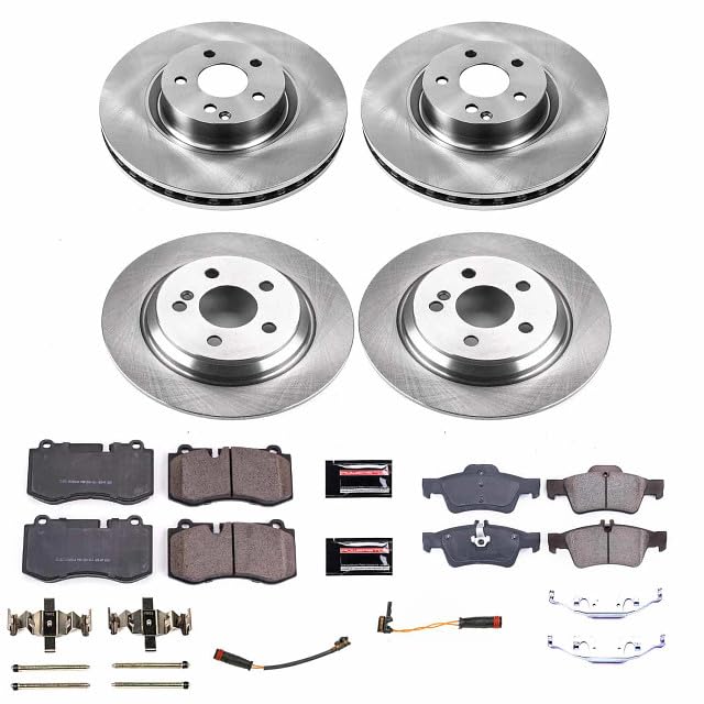 Power Stop KOE6758 Front and Rear Replacement Brake Kit-OE Brake Rotors & Ceramic Brake Pads For Mercedes-Benz CL550, S400, Mercedes-Benz S550 [Model Specific]
