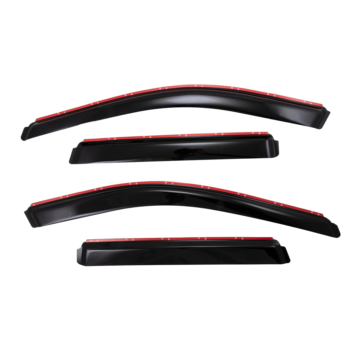 TrailFX Window Vents Jeep Grand Cherokee Fits 2011-2021 Four Piece in-Channel Low Profile Smoke Acrylic Snap-in Installation Set of 4 Rainguards TrailFX 4252IC