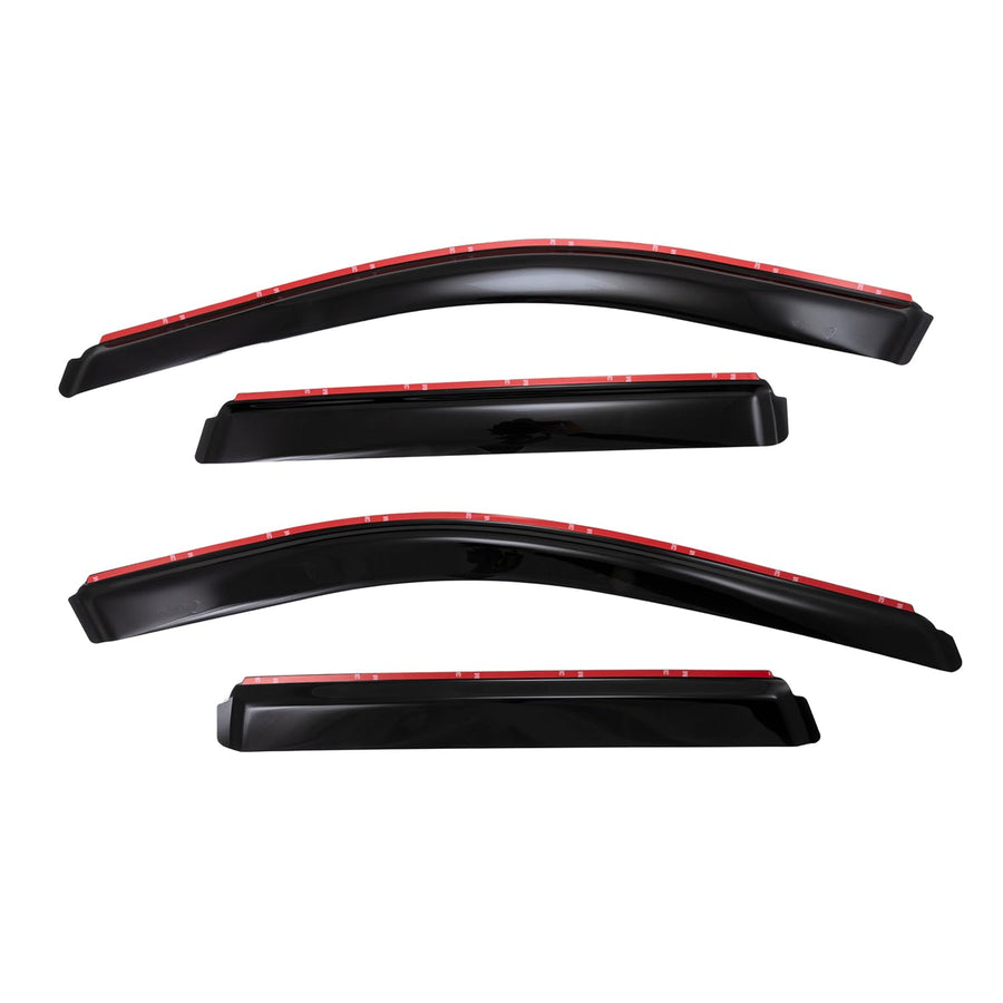 TrailFX Window Vents Jeep Grand Cherokee Fits 2011-2021 Four Piece in-Channel Low Profile Smoke Acrylic Snap-in Installation Set of 4 Rainguards TrailFX 4252IC
