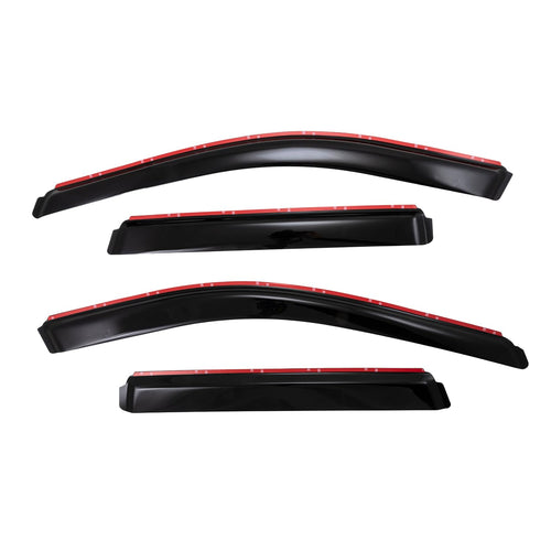 TrailFX Window Vents Jeep Grand Cherokee Fits 2011-2021 Four Piece in-Channel Low Profile Smoke Acrylic Snap-in Installation Set of 4 Rainguards TrailFX 4252IC