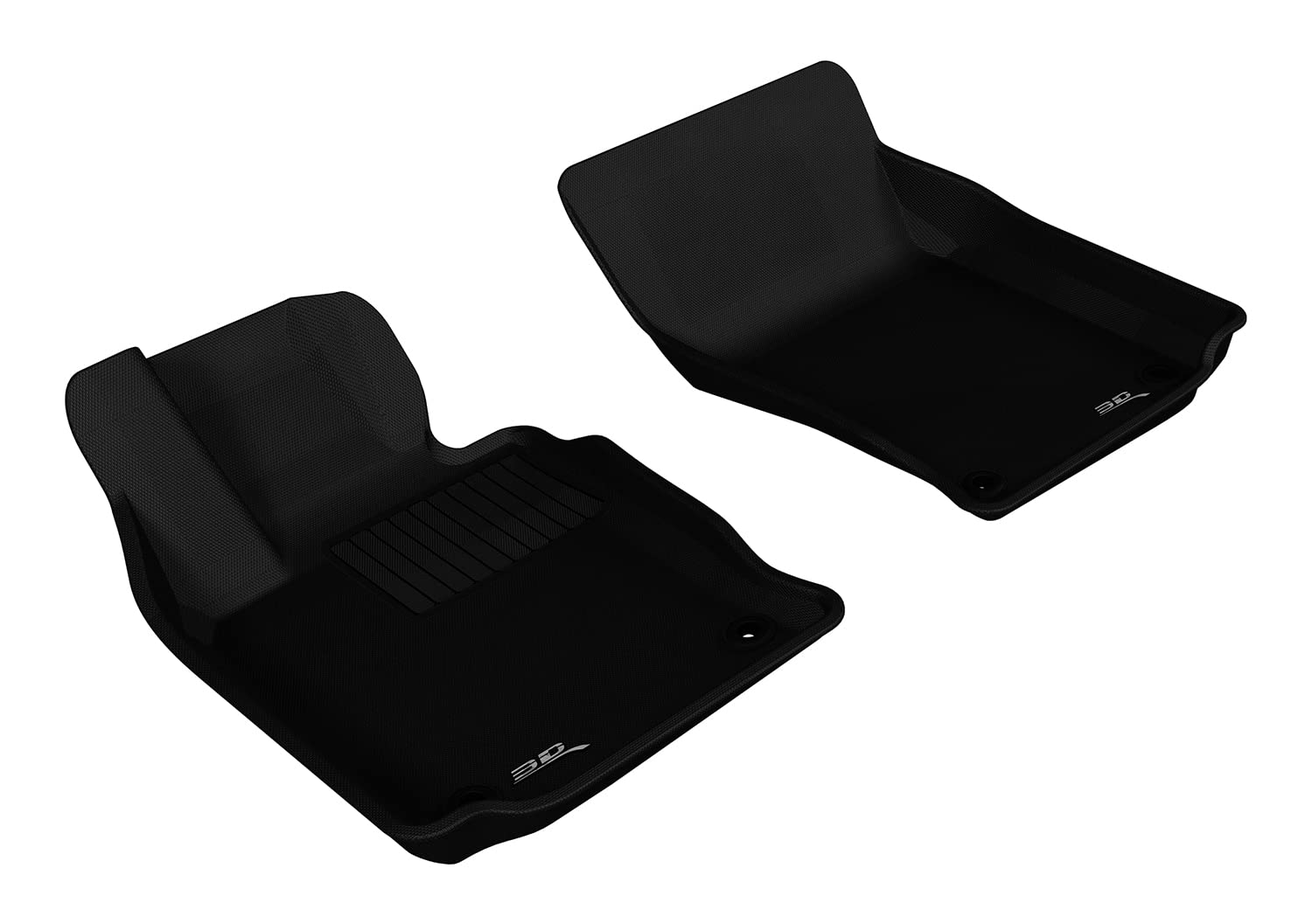 Kagu Floor Mat (Black) 3D MAXpider for 2010-2016 Porsche Panamera - 1ST Row