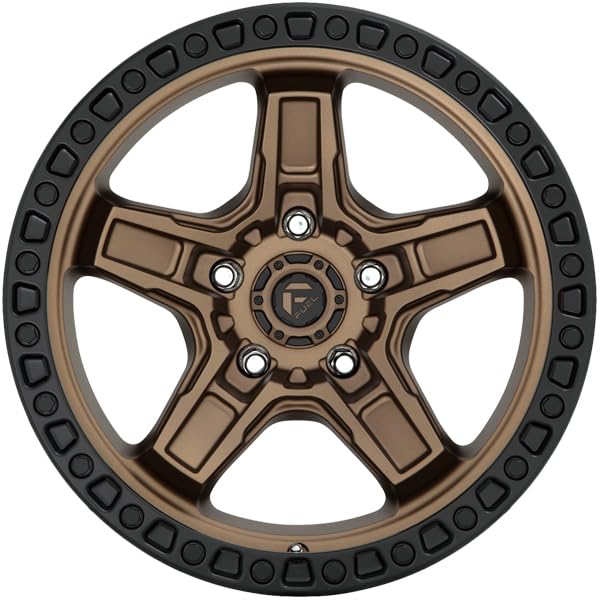 FUEL OFF-ROAD 17X9 D699 KICKER, 5X5.0, 5.04, 1mm MATTE BRONZE BLACK BEAD RING - D69917907550