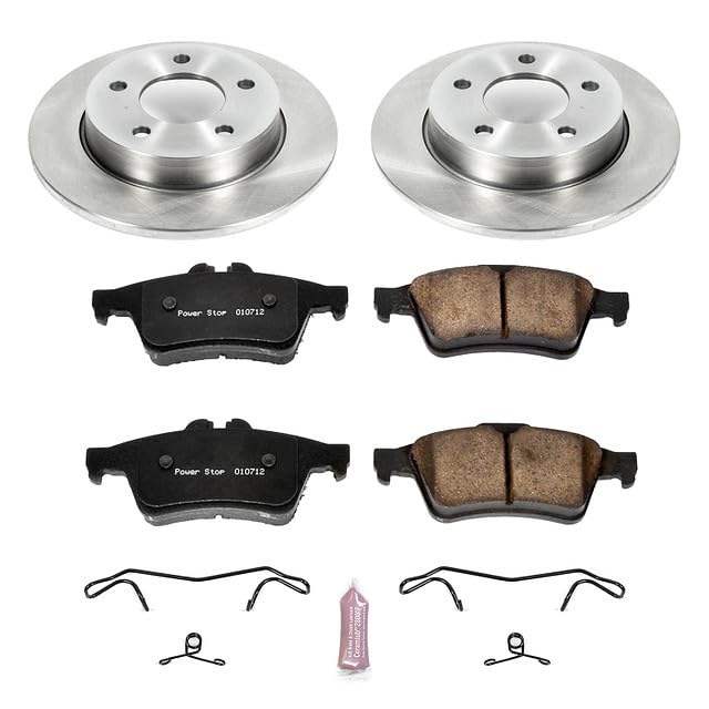 POWERSTOP Autospecialty KOE123 Rear Replacement Brake Kit-OE Brake Rotors & Ceramic Brake Pads For Mazda 3 2006-2013 [Model Specific]