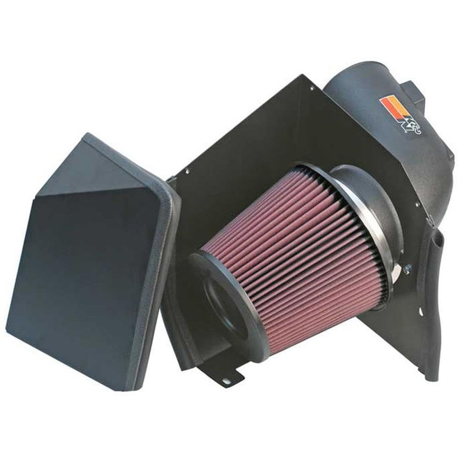 Cold Air Intake System K&N: High-Flow Air-Filter, Increase Performance & Horsepower: Compatible with 2005-2007 CHEVROLET Silverado 2500; Silverado 3500; Sierra 2500; Sierra 3500; 57-3000