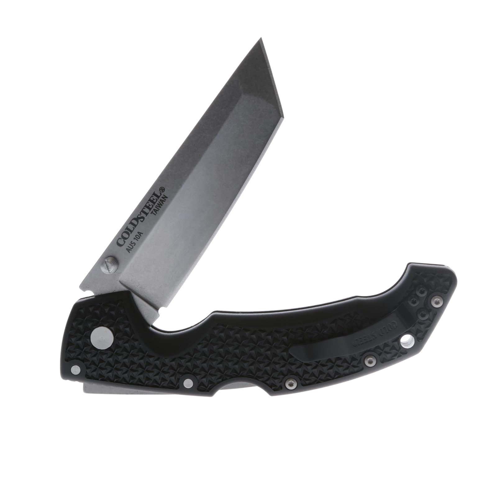 Cold Steel Large Voyager 4" AUS10A Tanto Point Razor-Sharp Blade 5.25" Griv-Ex Handle Everyday Carry Tactical Folding Knife w/Tri-Ad Lock