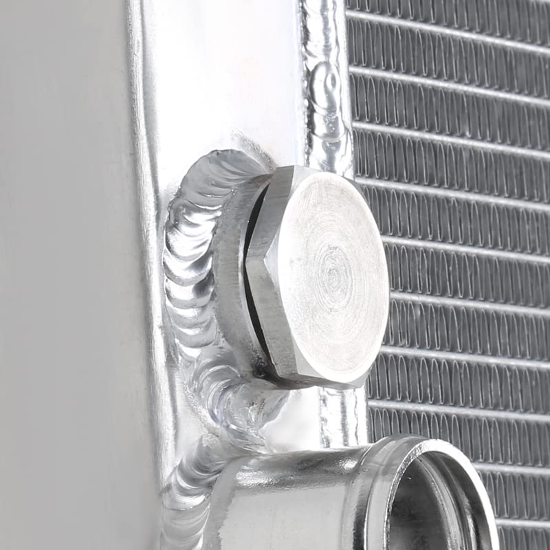 3-Row Spec-D Tuning Aluminum Performance Cooling Radiator Compatible with Jeep Cherokee Wagoneer 2.8L 4.0L 1984-1990