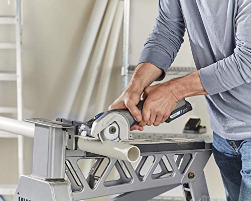 Dremel Compact Circular Saw Kit US20V-02 with (2) 20V Batteries, Charger & Storage Bag, Cordless Compact Saw, 15,000 RPM - Ideal for Flush Cutting, Plunge Cutting and Surface Preparation
