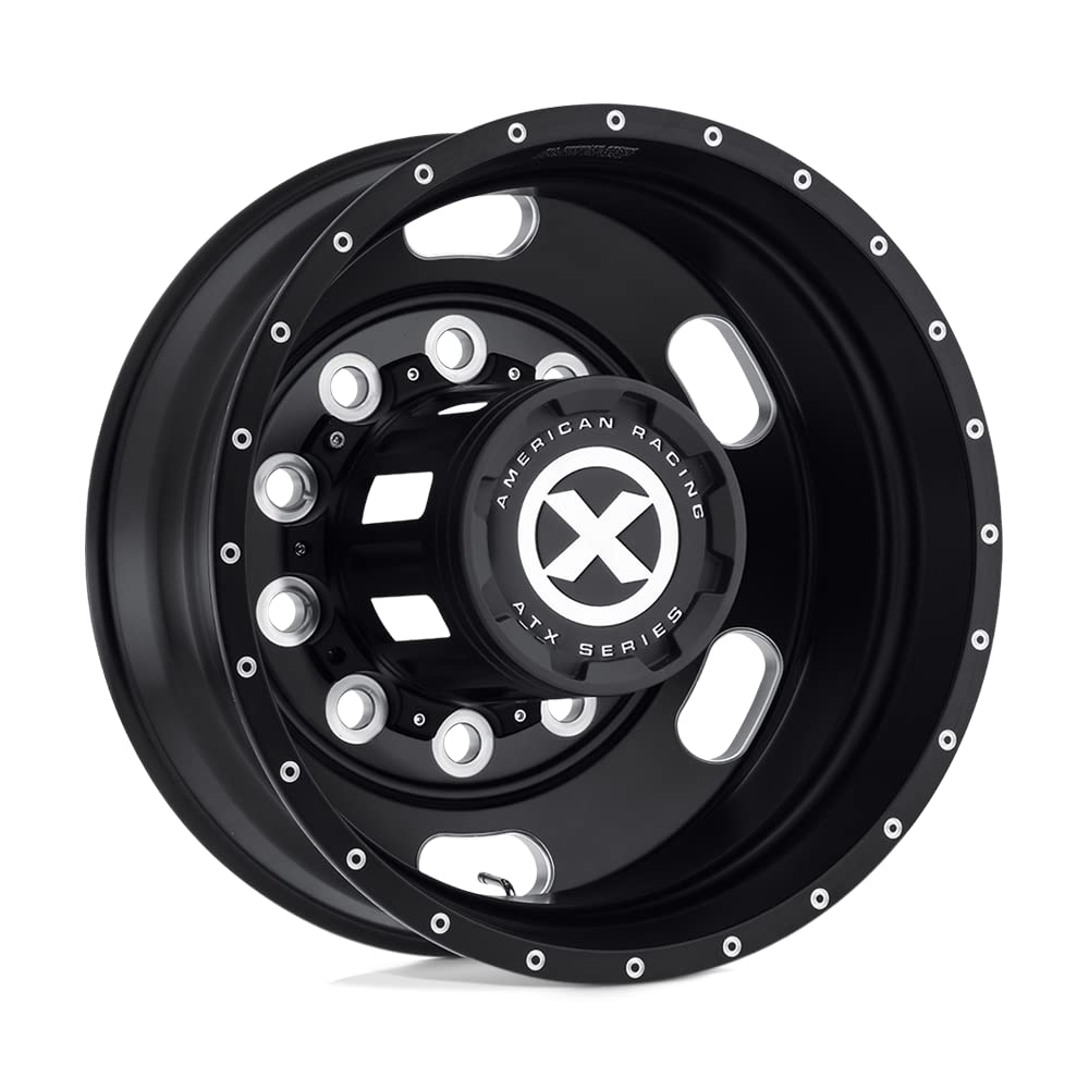 ATX AO402 S-BLK INDY Mill Wheel with Aluminum (24.5 x 8.25 inches /10 x 285 mm, -168 mm Offset)