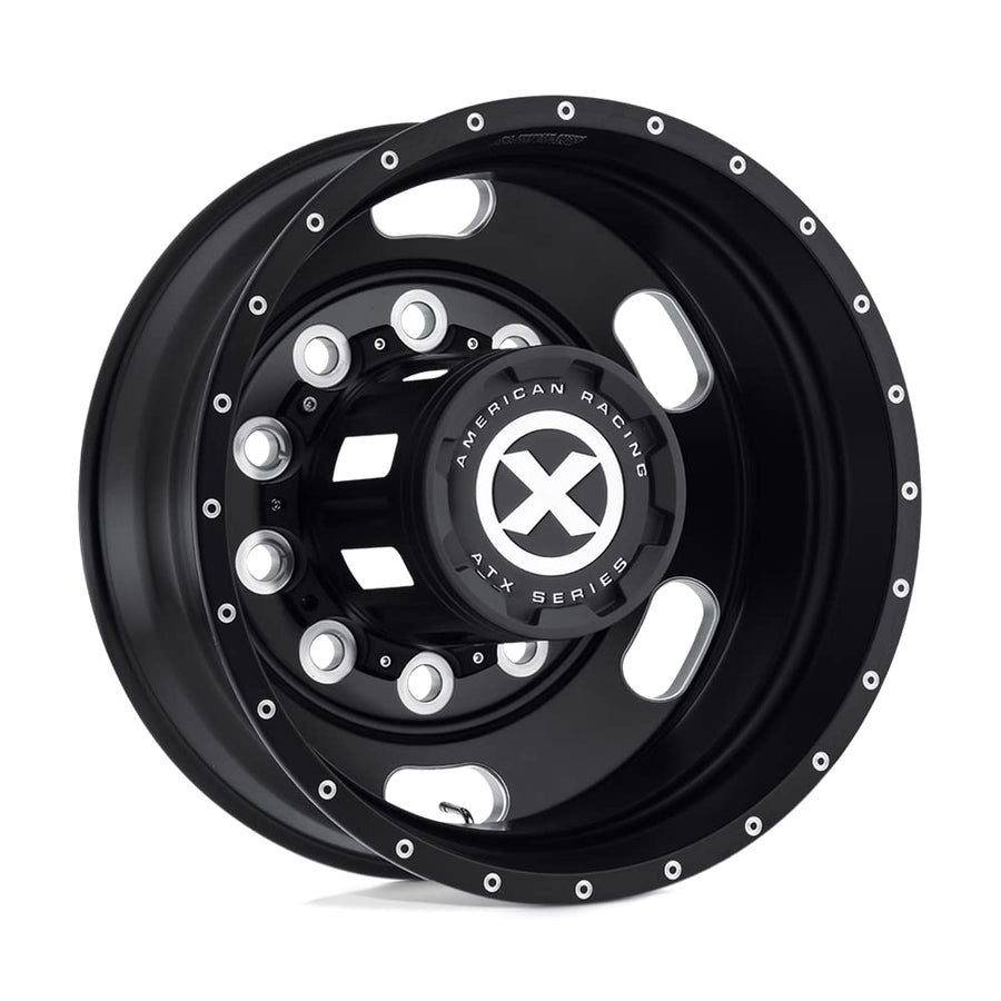 ATX AO402 S-BLK INDY Mill Wheel with Aluminum (24.5 x 8.25 inches /10 x 285 mm, -168 mm Offset)