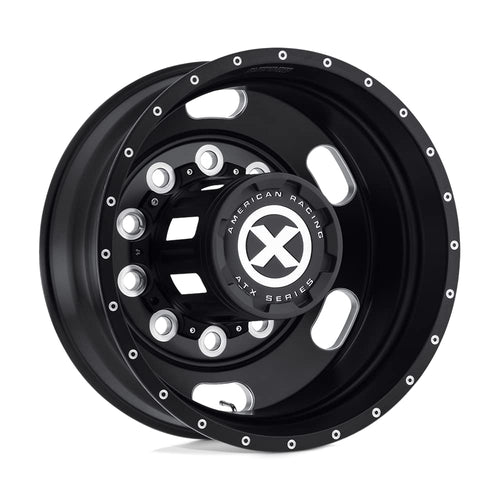 ATX AO402 S-BLK INDY Mill Wheel with Aluminum (24.5 x 8.25 inches /10 x 285 mm, -168 mm Offset)